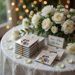 Aimant Mariée et Groom Love Cite Faveurs de mariage