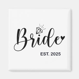 Aimant Mariée Prévu 2025 Fiancée Mme Épouse Enterrement d