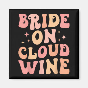 Aimant Mariée sur nuage de vin équipage de fête de bachel