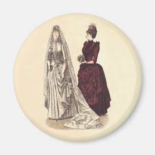 Aimant mariées Vintages mariages et demoiselle d'honneur