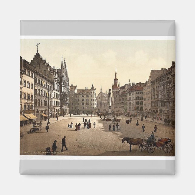 Aimant Marienplatz, Munich, Bavière, Allemagne magnifique (Devant)