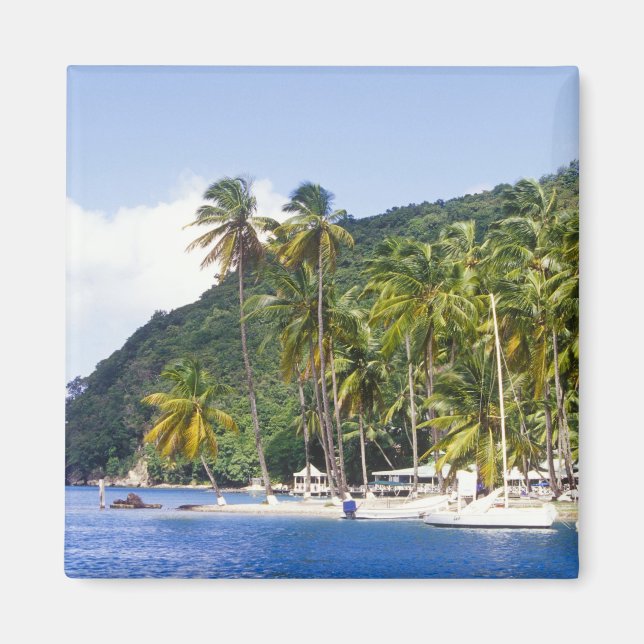 Aimant Marigot Bay, Sainte-Lucie, Caraïbes (Devant)