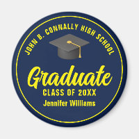Marine Blue Jaune Graduate Custom Party