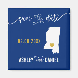 Aimant Marine Mississippi Mariage Enregistrer la carte de