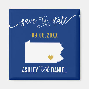 Aimant Marine Pennsylvanie Mariage Enregistrer la carte d