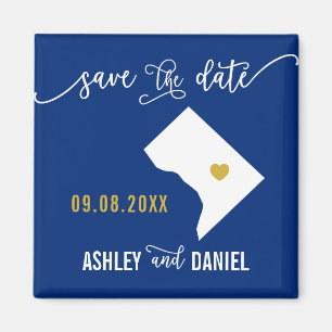 Aimant Marine Washington DC Wedding Enregistrer la date C