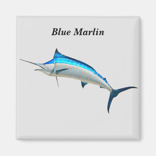 Aimant Marlin bleu