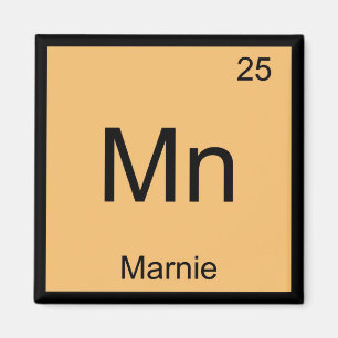 Aimant Marnie Nom Chimie Élément Tableau périodique