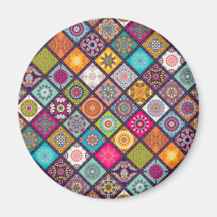 Aimant Marocain coloré motif Mandala