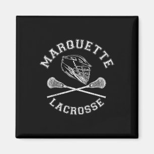 Aimant Marquette Lacrosse Vintage Retro Lax