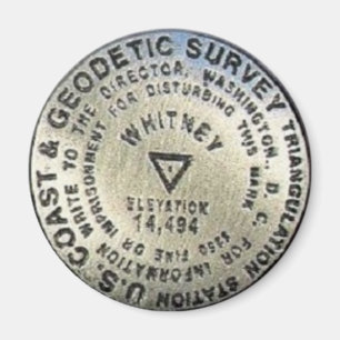 Aimant Marqueur du sommet du mont Whitney