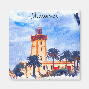 Aimant Marrakech Maroc Mosquée Voyage