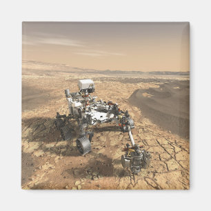 Aimant Mars 2020 Rover Sur La Surface De Mars.