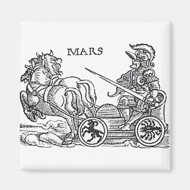 Aimant Mars Ares Dieu de la guerre Greco Roman Chariot De (Devant)