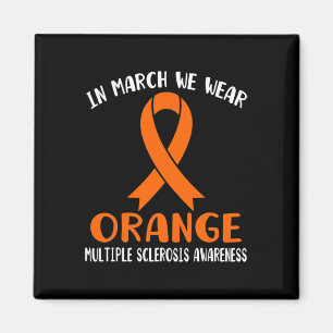 Aimant Mars Nous Portons Orange Sclérose en plaques Sensi