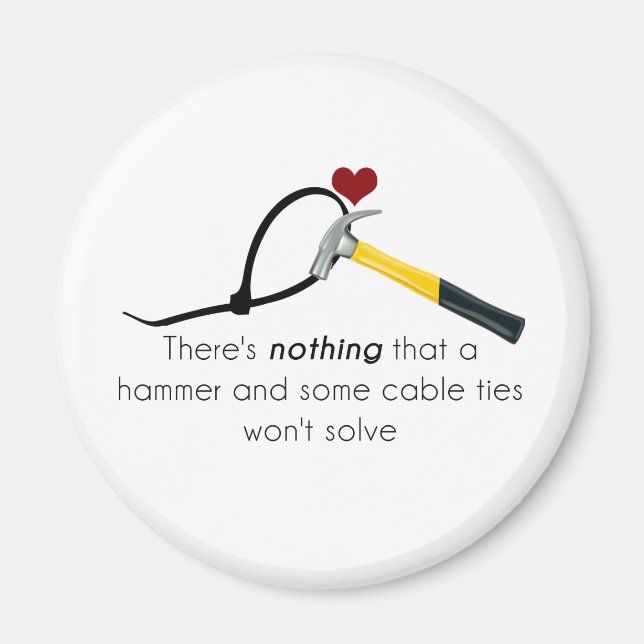 Aimant Marteau et zap-strap (Devant)