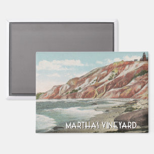 Aimant Martha's Vineyard Vintage Scene with Beach