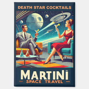Aimant Martini Space Affiches de voyage Death Star Cockta