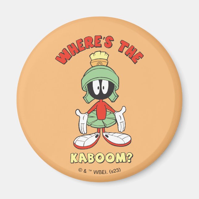 Aimant MARVIN LE MARTIAN™ Où est le Kaboom ? (Devant)