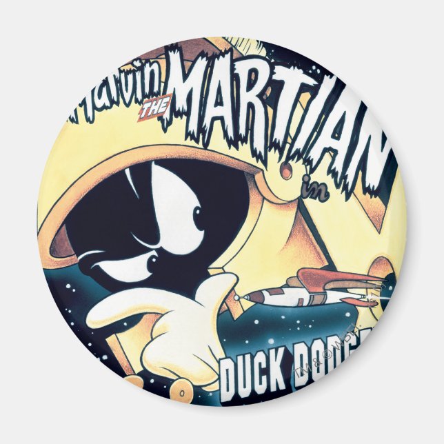 Aimant MARVIN THE MARTIAN™, DAFFY DUCK™ et Elmer (Devant)