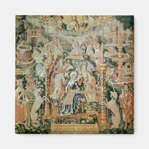 Aimant Mary dans le temple, scènes de la vie du