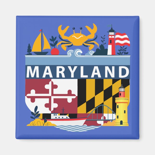 Aimant Maryland, États-Unis d'Amérique (Devant)