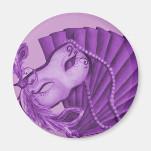 Aimant Mascarade violette