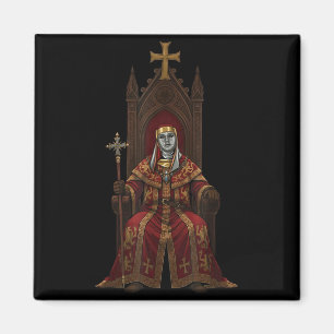 Aimant Masque floral du roi Baudouin IV Art médiéval Croi