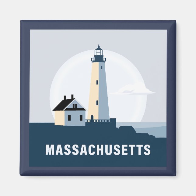 Aimant Massachusetts, États-Unis d'Amérique (Devant)