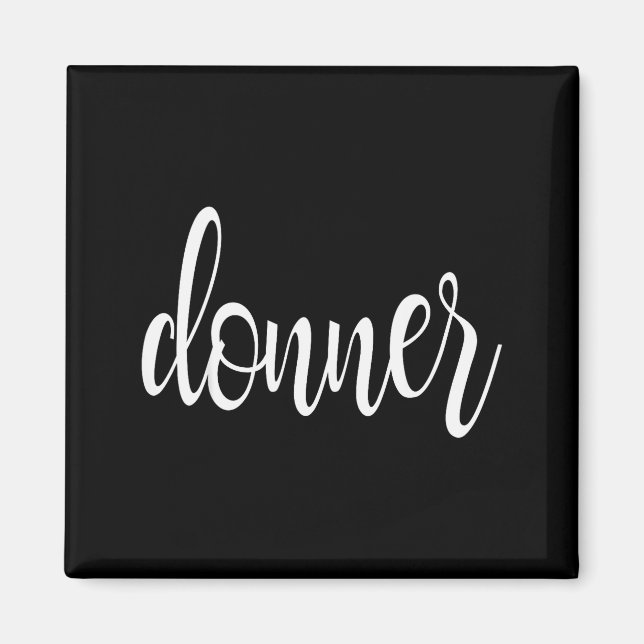 Aimant Matching Donner Christmas Text Only Brown Green Re (Devant)