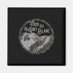 Aimant Matériel Tour Du Mont Blanc Sentier de Randonnée E