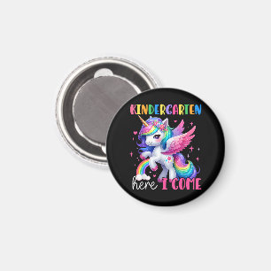 Aimant Maternelle j'arrive licorne rentrée scolaire
