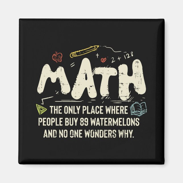 Aimant Mathématiques Mathématiques Mathématiques Math Ens (Devant)
