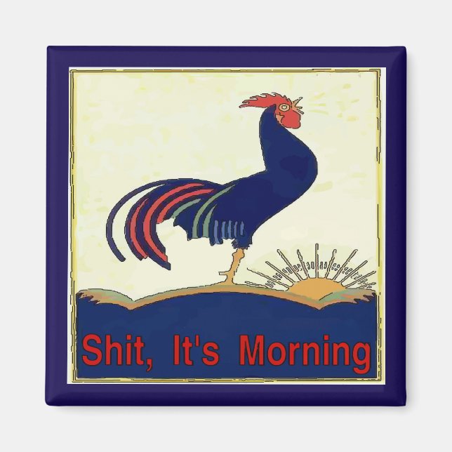 Aimant Matin Appels Rooster (Devant)