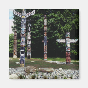 Aimant Mâts totémiques, Vancouver, Colombie britannique