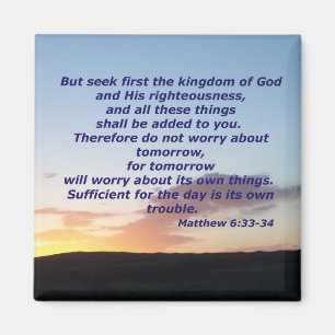 Aimant Matthieu 6:33-34