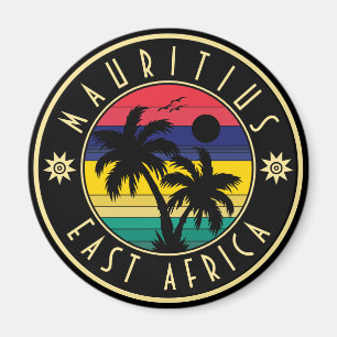 Aimant Maurice Afrique de l'Est Rétro Sunset Souvenirs 60