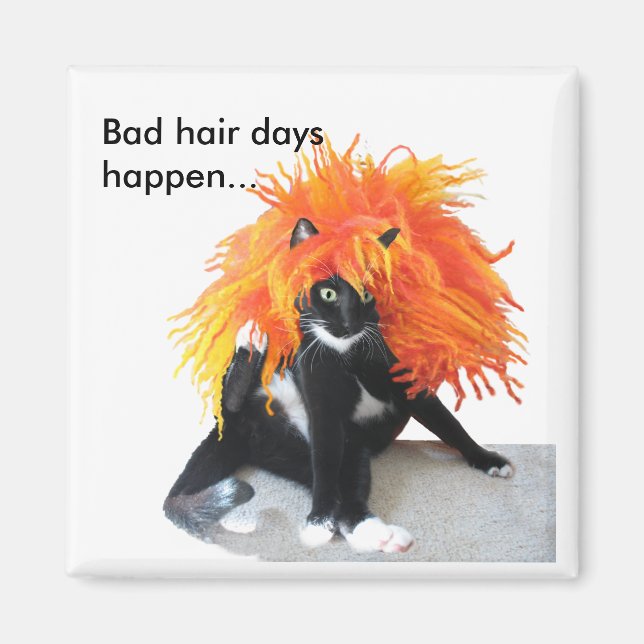 Aimant Mauvais jours de cheveux (Devant)