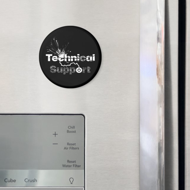 Aimant Mauvaise journée avec support technique (In situ (réfrigérateur))