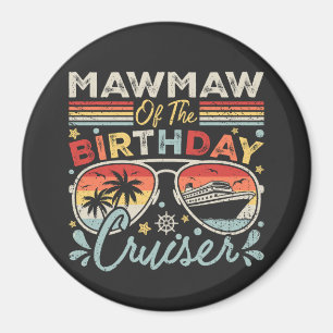 Aimant Mawmaw du Cercle de Vacances de croisière d'annive