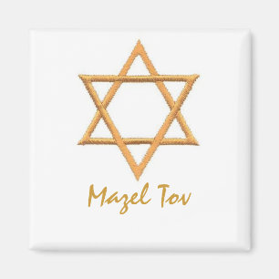 Aimant Mazel Tov/Étoile de David