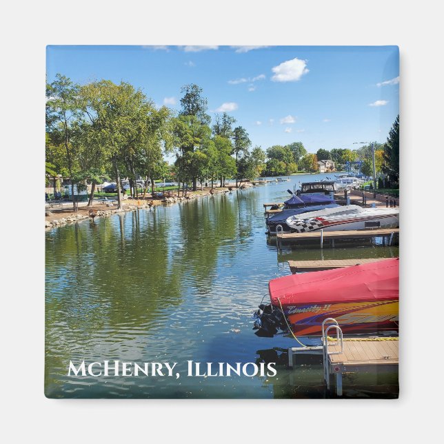 Aimant McHenry, promenade de la rivière Illinois sur la r (Devant)