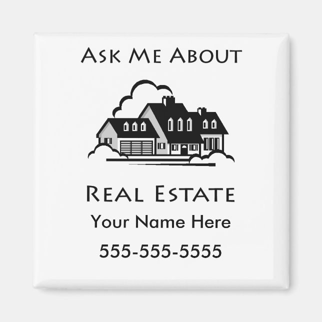 Aimant Me questionner sur l'immobilier (Devant)
