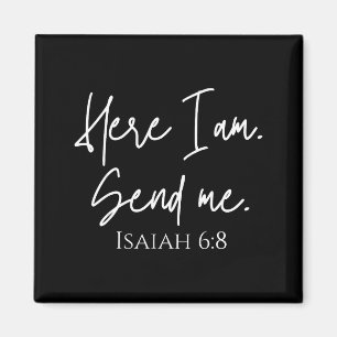 Aimant Me voici, envoie-moi Isaïe 6:8 verset biblique chr