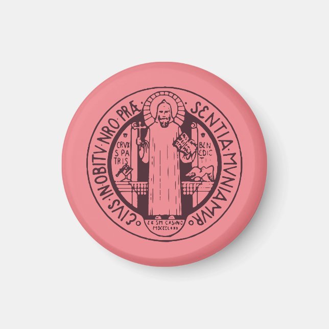 Aimant Médaille de Saint Benoît (Devant)