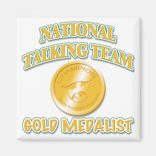 Aimant Médaillé d'or de l'équipe nationale de pourparlers (Devant)