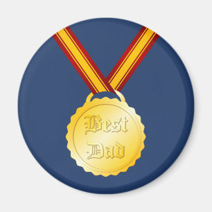 Aimant Médaille du meilleur papa Fête du Père