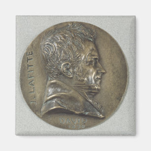 Aimant Médaillon avec un portrait de Jacques Lafitte