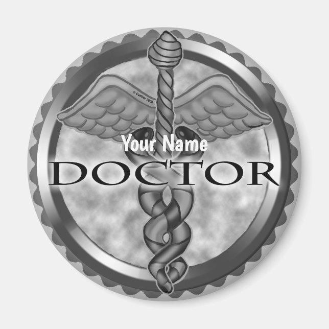 Aimant Médecin argenté (Devant)