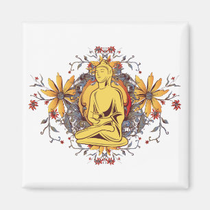 Aimant Médecine Bouddha dans la méditation